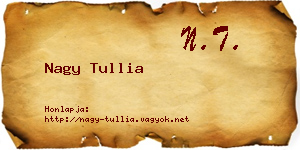 Nagy Tullia névjegykártya